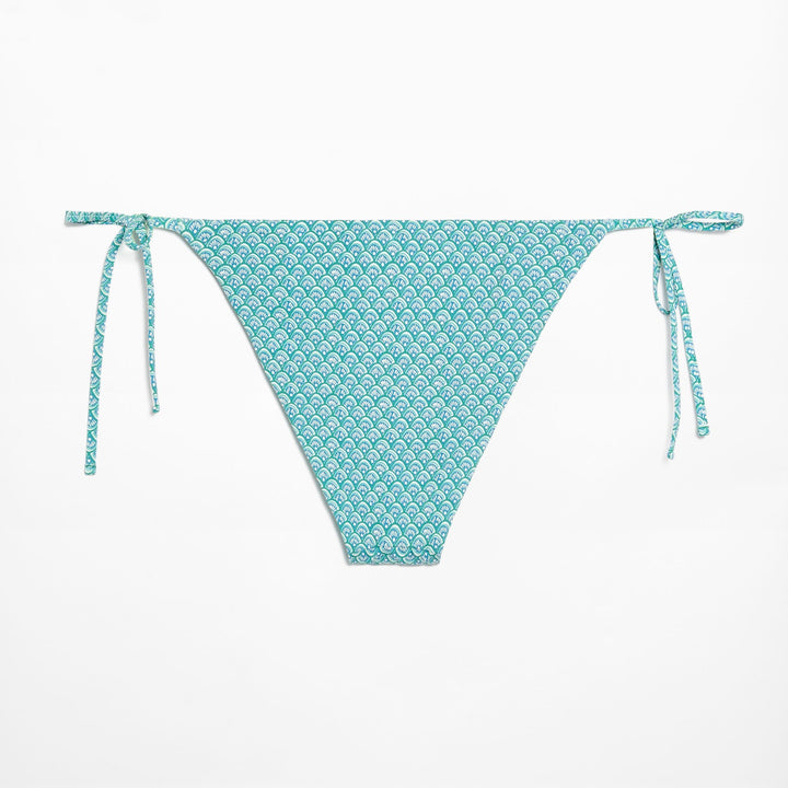 Moudda Oysho - Culotte Classique à Nœuds Sceau Turquoise - Tunisie 1