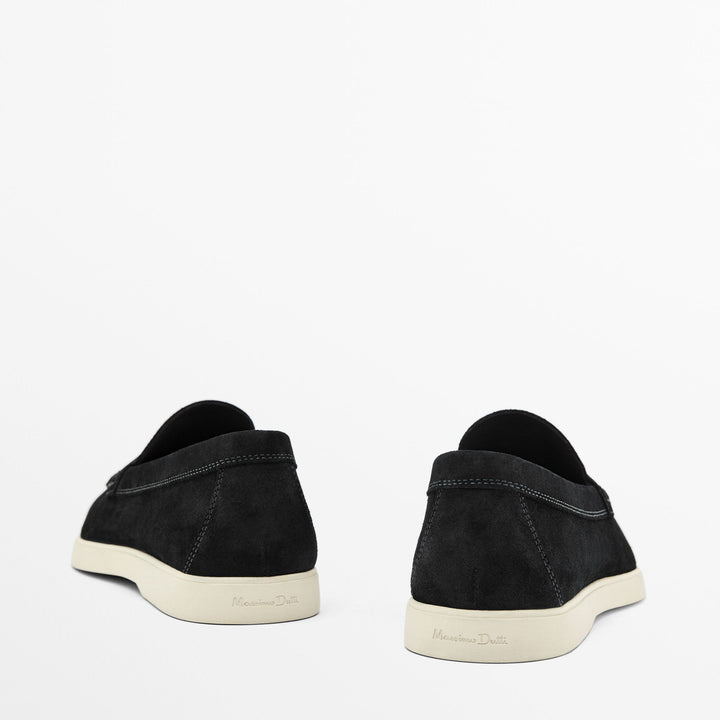 Moudda Massimo Dutti - Mocassin daim bleu - Tunisie 4