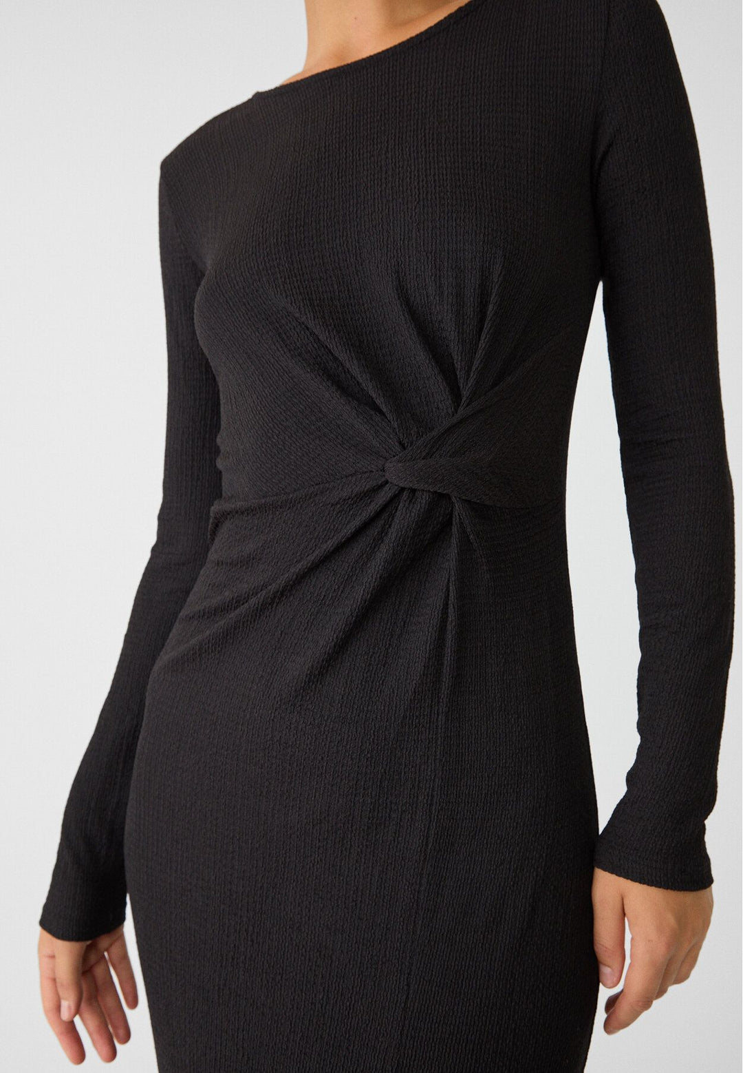 Moudda STRADIVARIUS - Robe Midi Texturée avec Nœud M/L - Tunisie 4