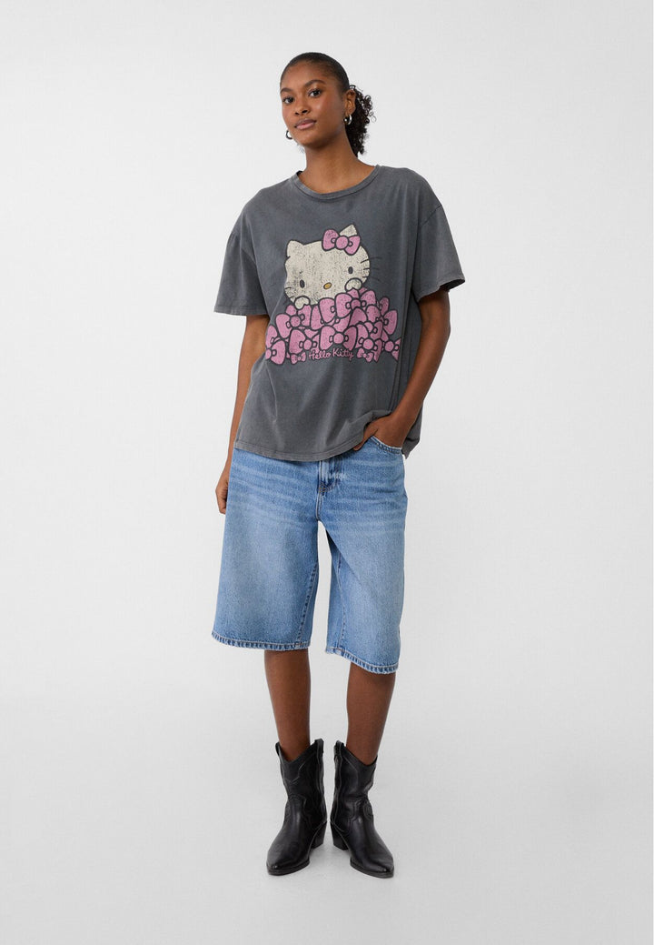 Moudda STRADIVARIUS - T-Shirt Oversize Hello Kitty - Tunisie 3