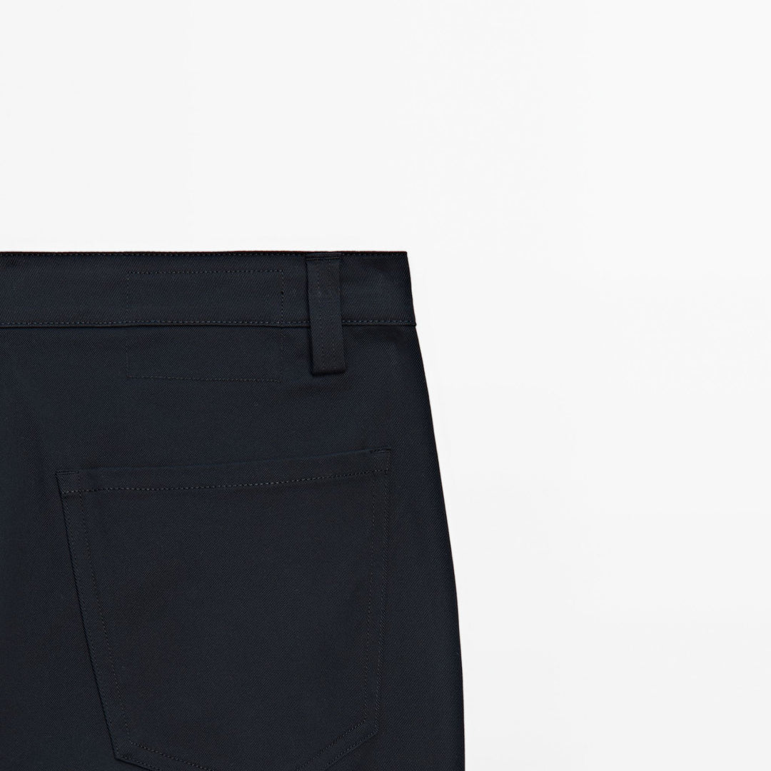 Moudda Massimo Dutti - Pantalon jean coton élégant 5 poches fuselé - Tunisie 7