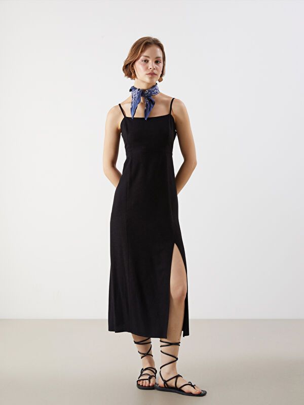 Moudda LC Waikiki - Robe manches courtes en tissu pour Femme - Tunisie 1