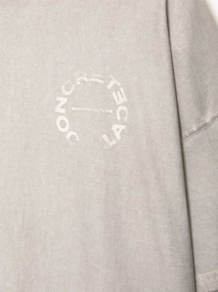 Moudda PULL & BEAR - T-Shirt Demi-Manches Col Léopard Beige Lavé - Tunisie 5