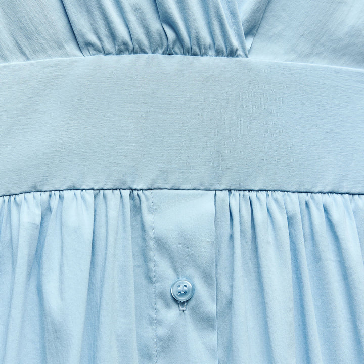 Moudda ZARA - Robe mi-longue chemise croisée élastique - Tunisie 4