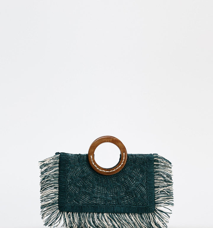 Moudda ZARA - Sac shopper horizontal raphia anse bois - Tunisie 5