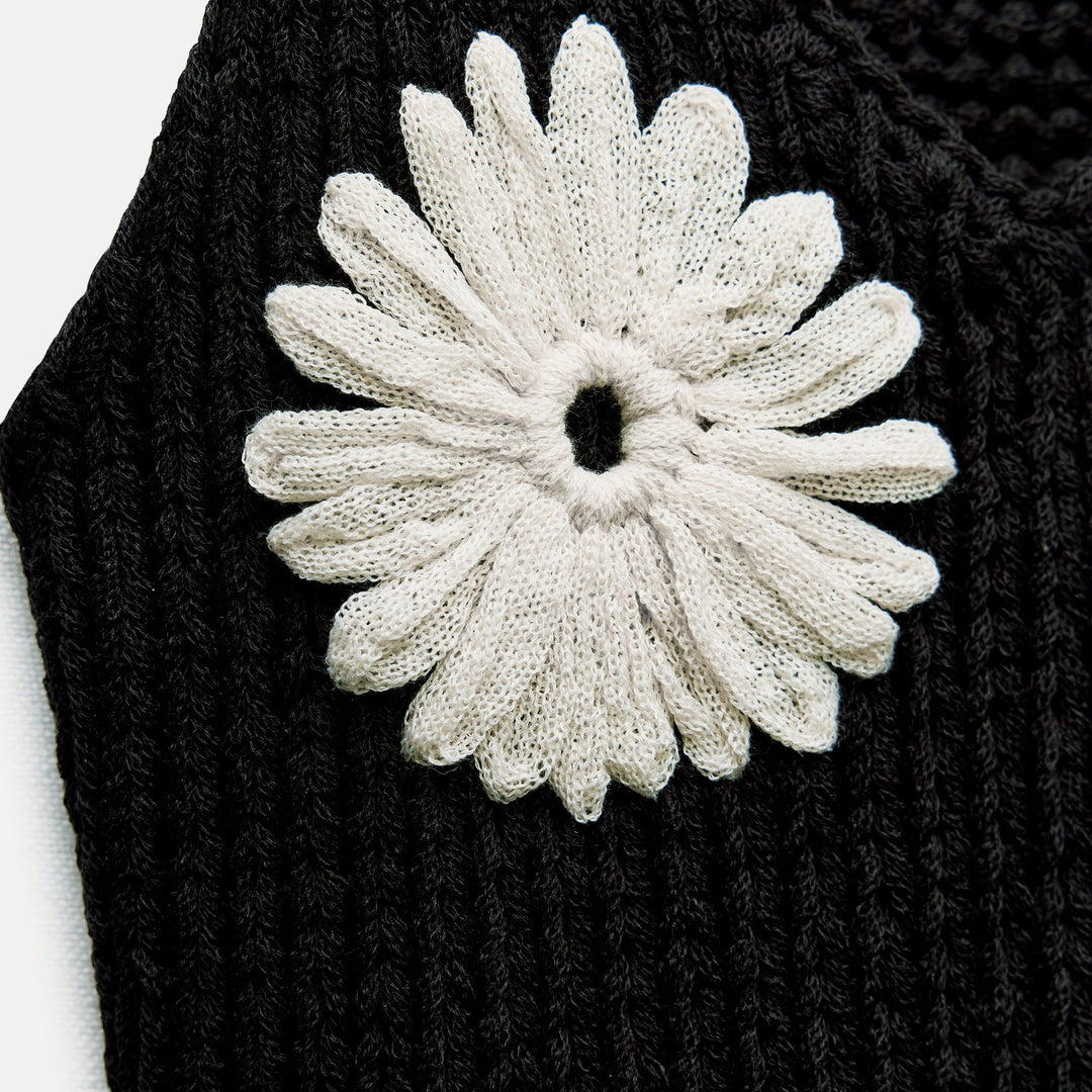 Moudda ZARA - Top fines bretelles crochet fleurs - Tunisie 3