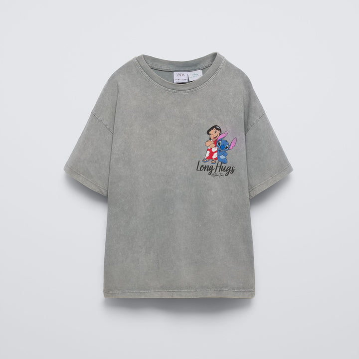 Moudda ZARA - T-shirt Lilo & Stitch lavage acid - Tunisie 2