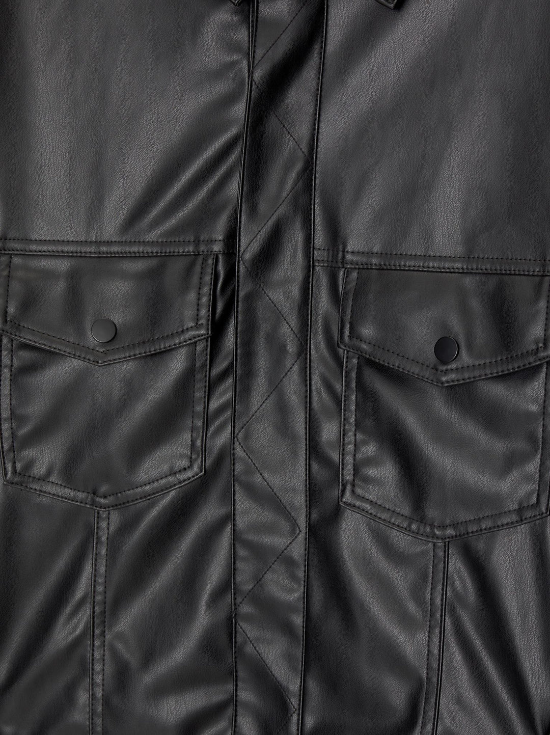 Moudda PULL & BEAR - Veste Simili Cuir Type Trucker Col Camisero - Tunisie 2