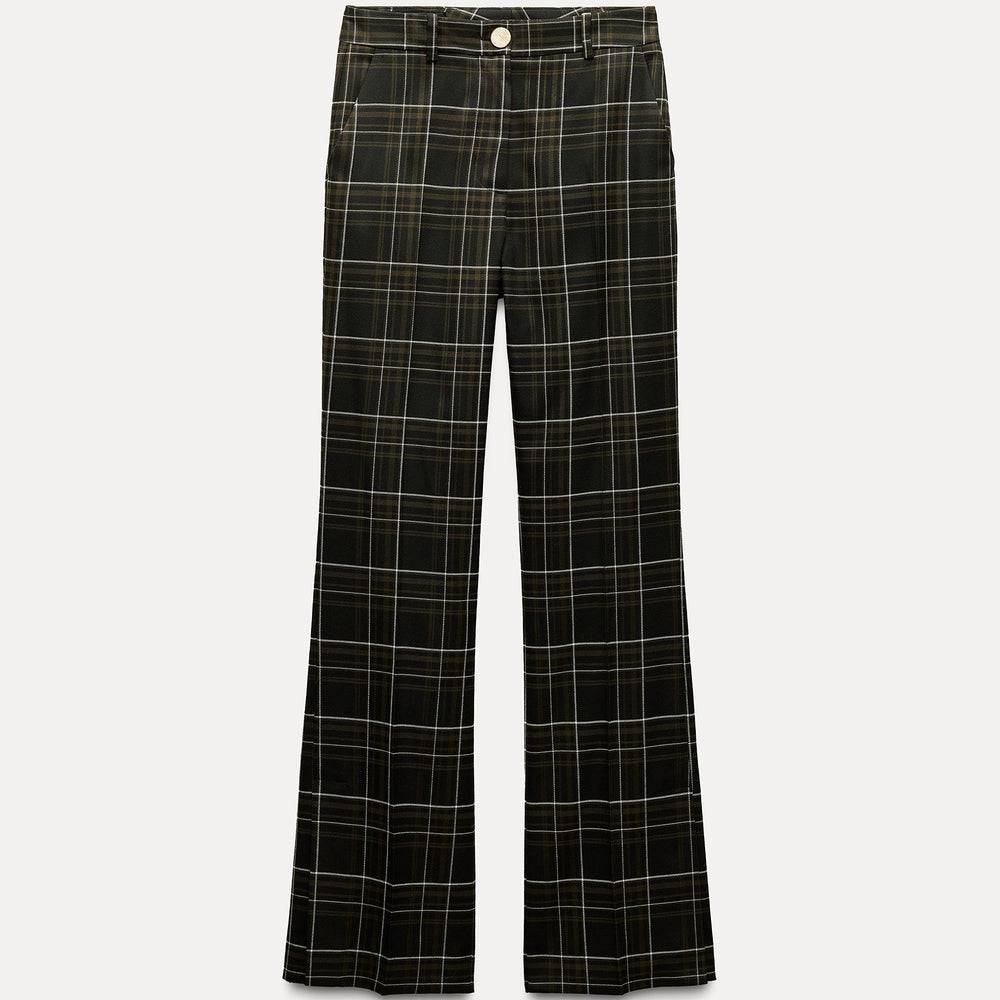 Moudda ZARA - Pantalon à carreaux droit ouverture ourlet - Tunisie 2