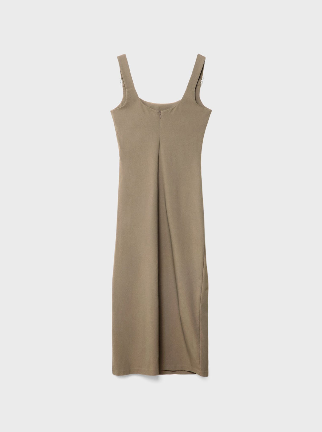 Moudda STRADIVARIUS - Robe Midi en Bengaline à Bretelles avec Boucles - Tunisie 3