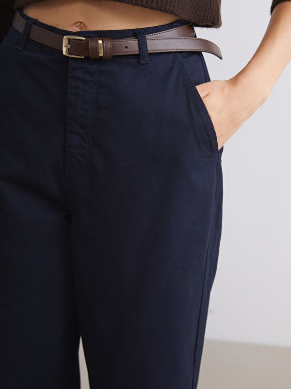 Moudda LC Waikiki - Pantalon tissé moyen Femme Marine - Tunisie 3