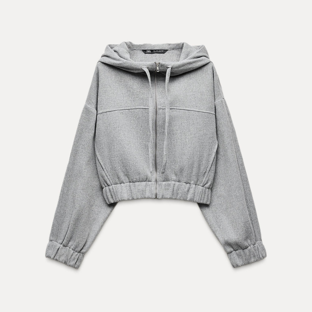 Moudda ZARA - Sweat doux col haut capuche - Tunisie 2