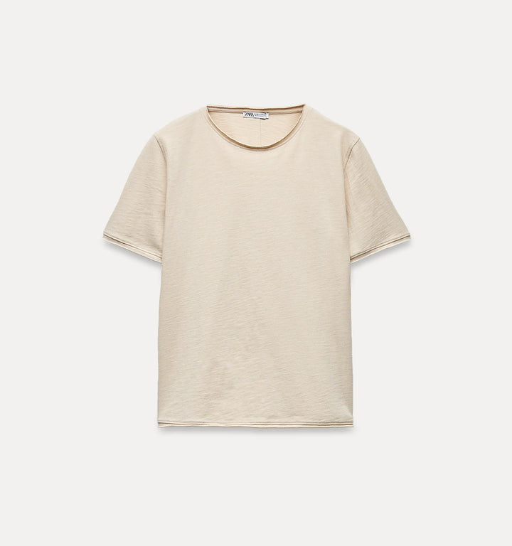 Moudda ZARA - T-shirt en flammé, finitions brut de coupe - Tunisie 2