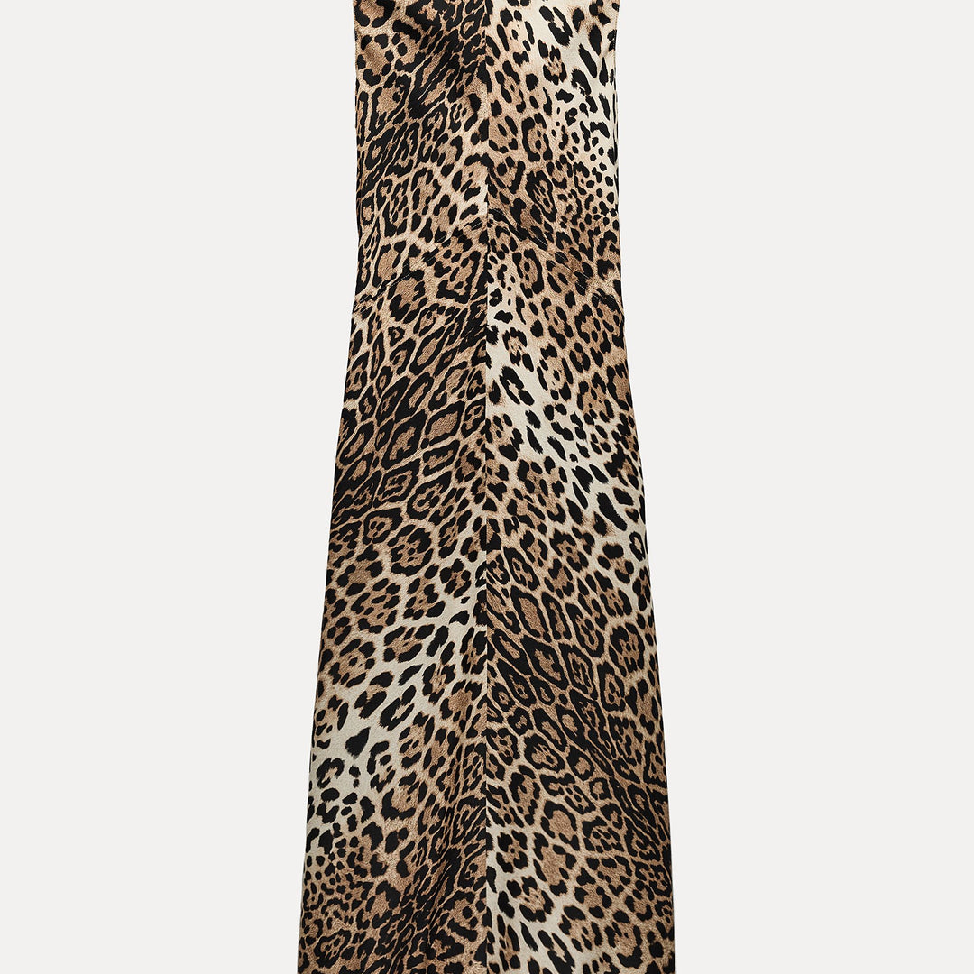 Moudda ZARA - Robe manches courtes coupes biais imprimé animalier - Tunisie 2