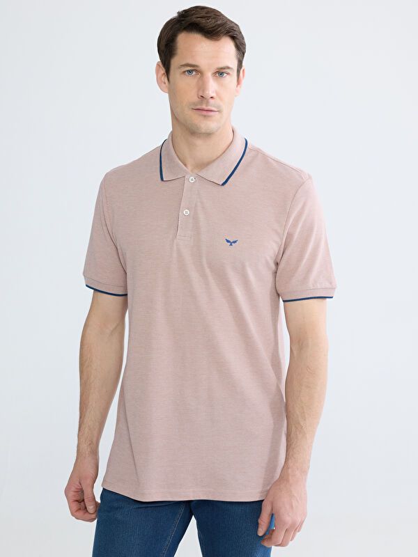 Moudda LC Waikiki - T-shirt col polo basique manches courtes en jersey pour Homme - Tunisie 1