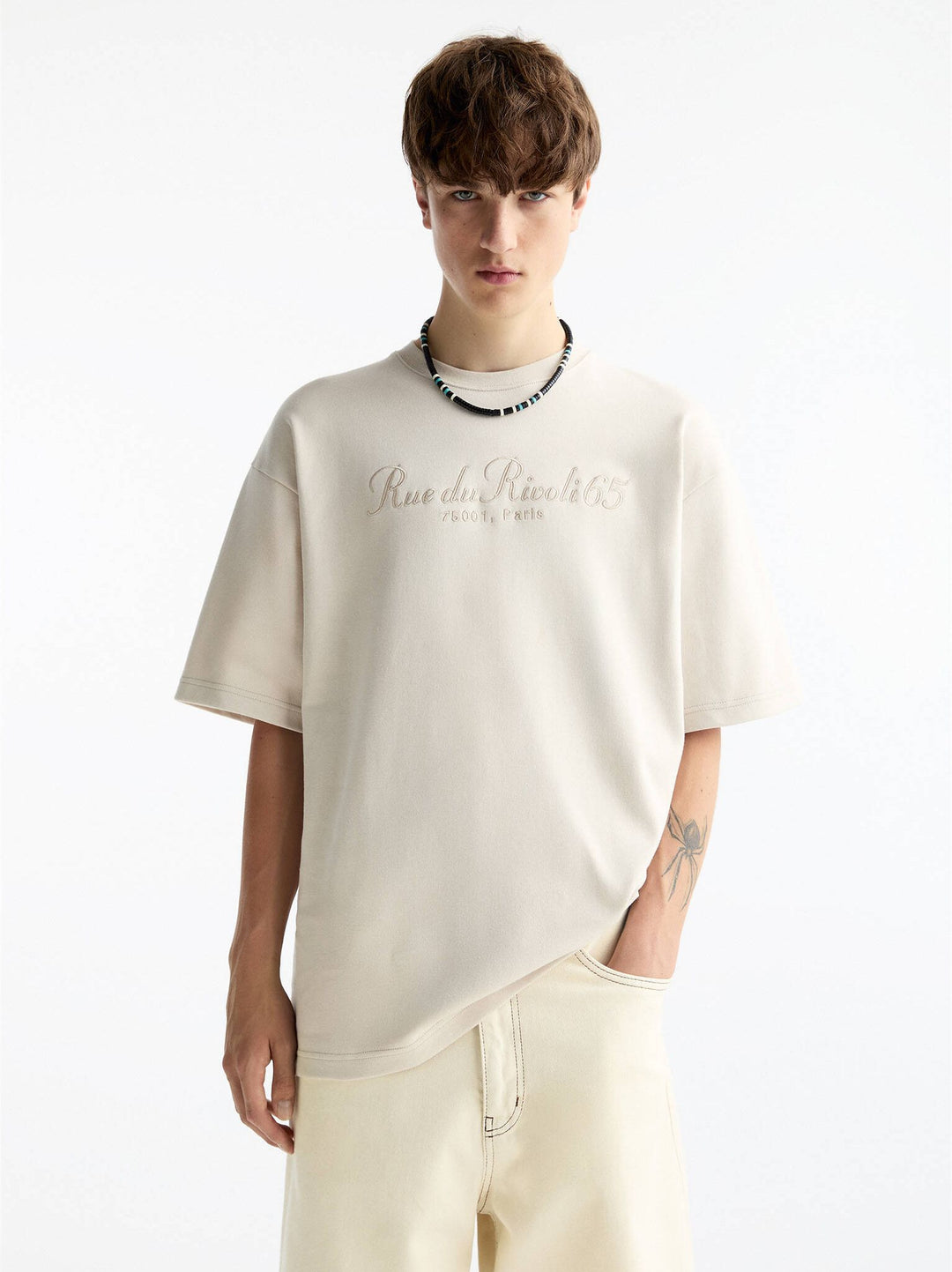 Moudda PULL & BEAR - Sweat Interlock Brodé Rivoli Paris - Tunisie 2