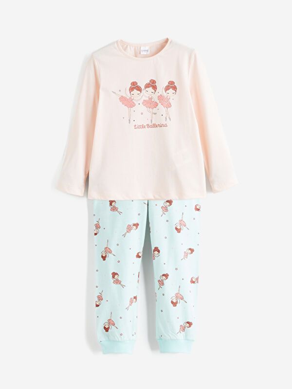 Moudda LC Waikiki - Pyjama manches longues en jersey mi-saison pour Fille - Tunisie 1