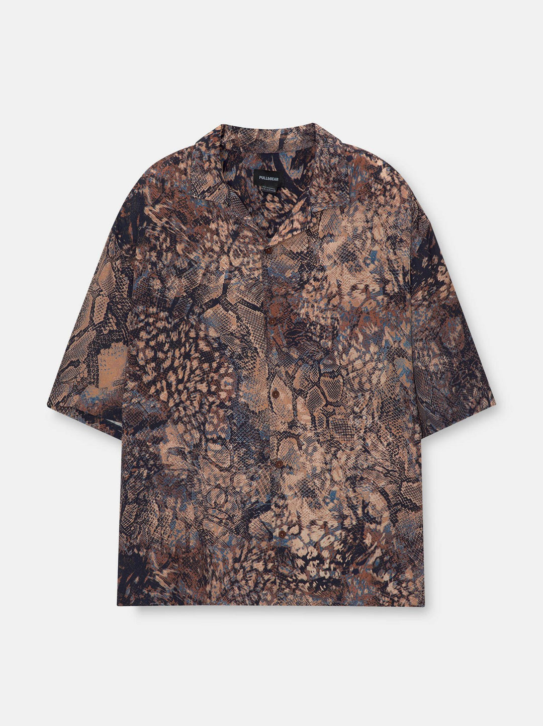 Moudda PULL & BEAR - Chemise Demi-Manches Imprimé Cobra Skin - Tunisie 1