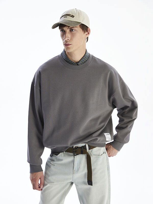 Moudda LC Waikiki - Sweatshirt en jersey Homme Gris foncé - Tunisie 1