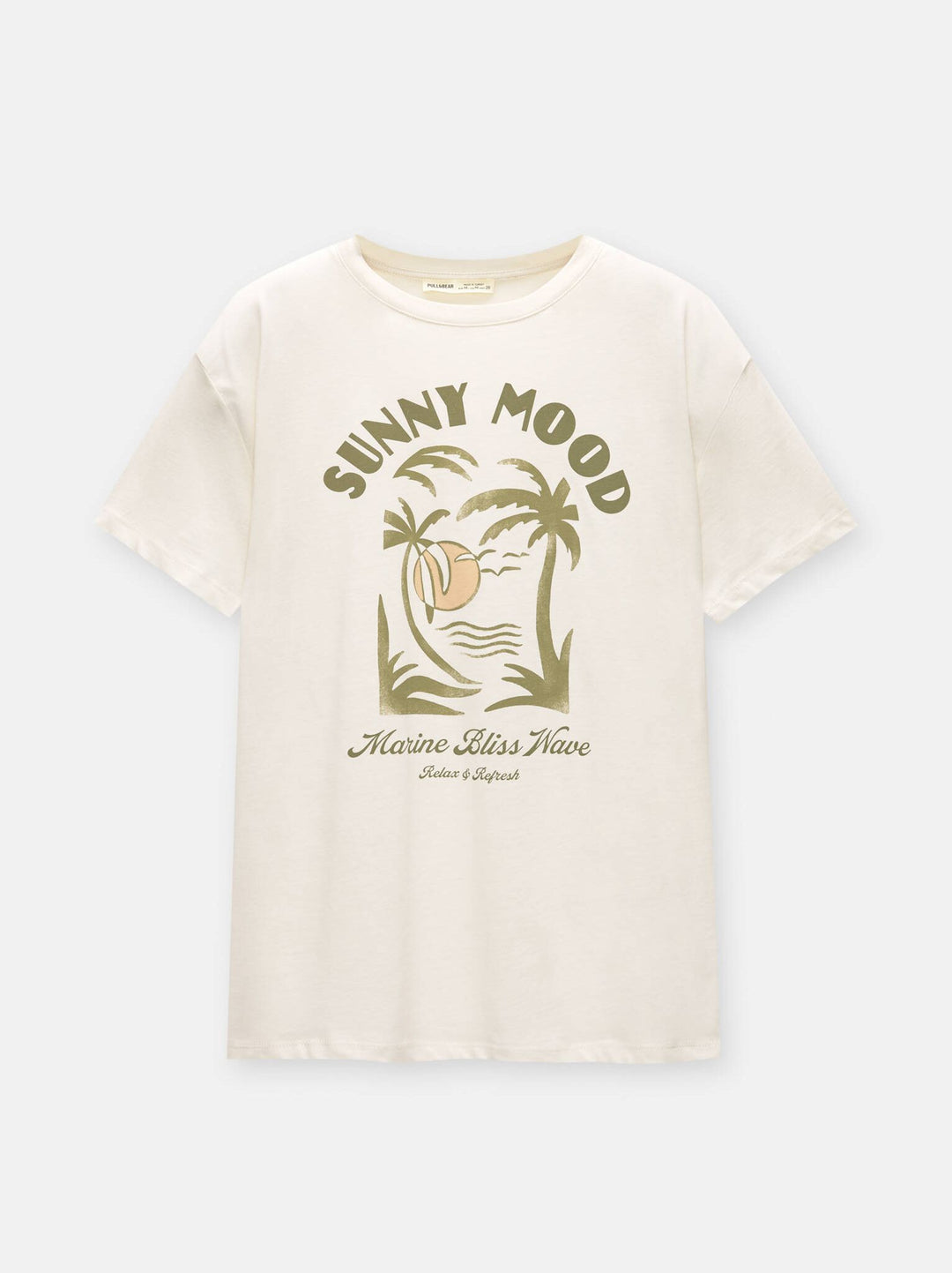 Moudda PULL & BEAR - Body Graphique Rétro Palmiers - Tunisie 1