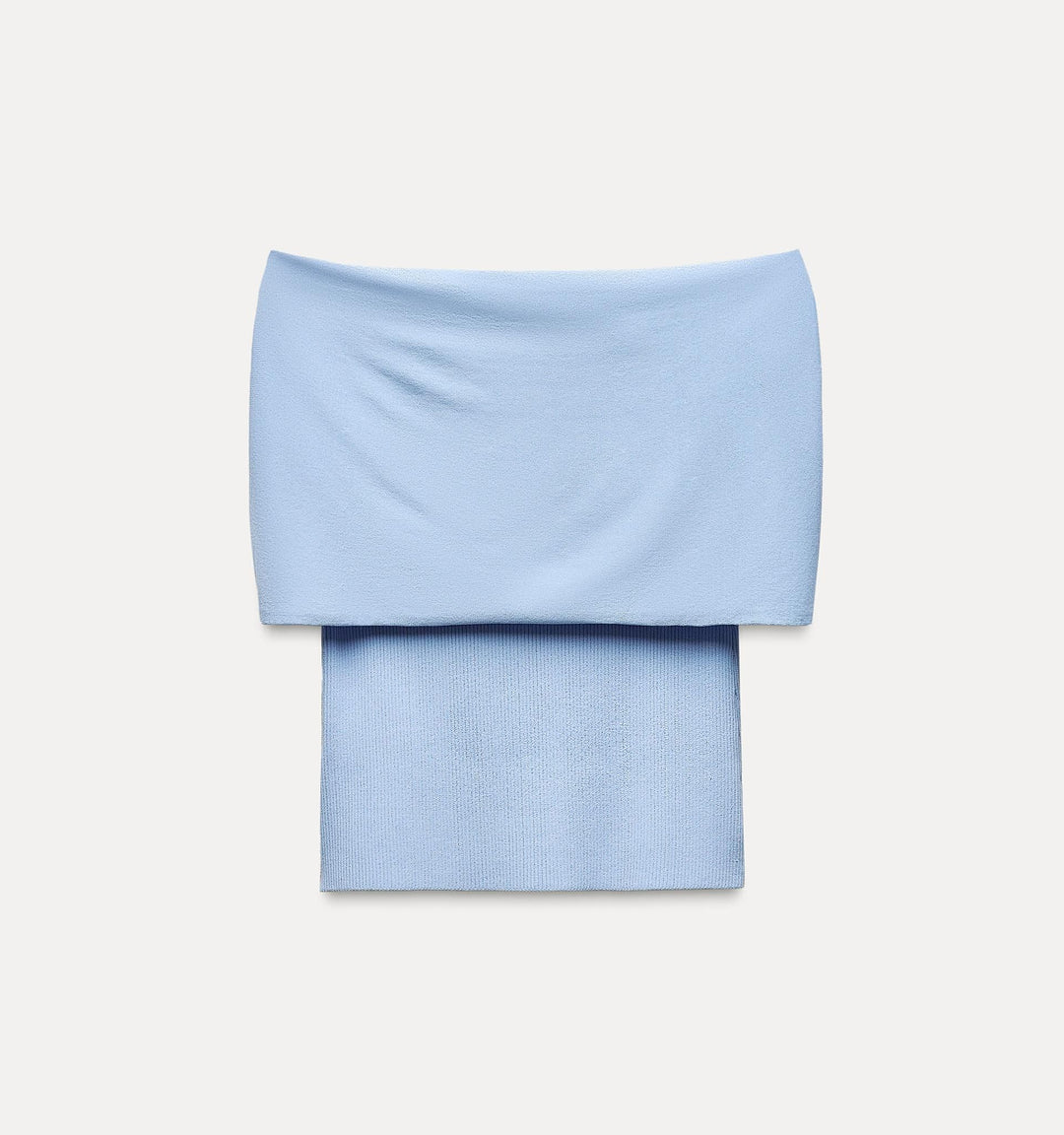 Moudda ZARA - Bleu – top épaules dénudées détail métallique - Tunisie 1