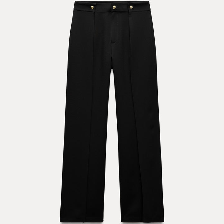 Moudda ZARA - Pantalon ample plissé bouton doré - Tunisie 1