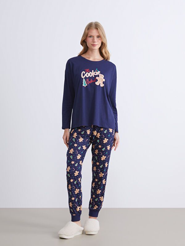 Moudda LC Waikiki - Pyjama manches longues en jersey pour Femme - Tunisie 1