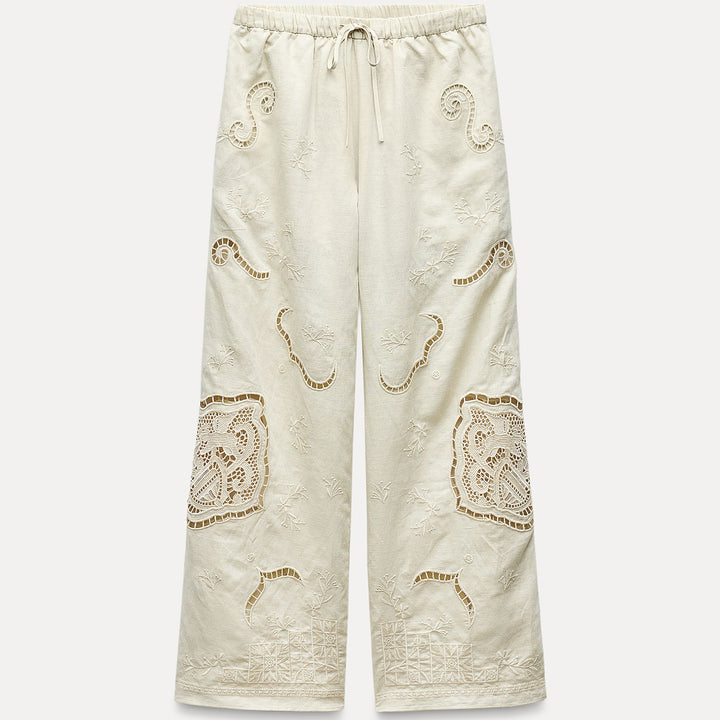 Moudda ZARA - Set pantalon brodé avec crochet pierre - Tunisie 1