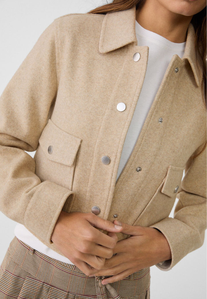 Moudda STRADIVARIUS - Veste Courte avec Snaps Soft - Tunisie 4