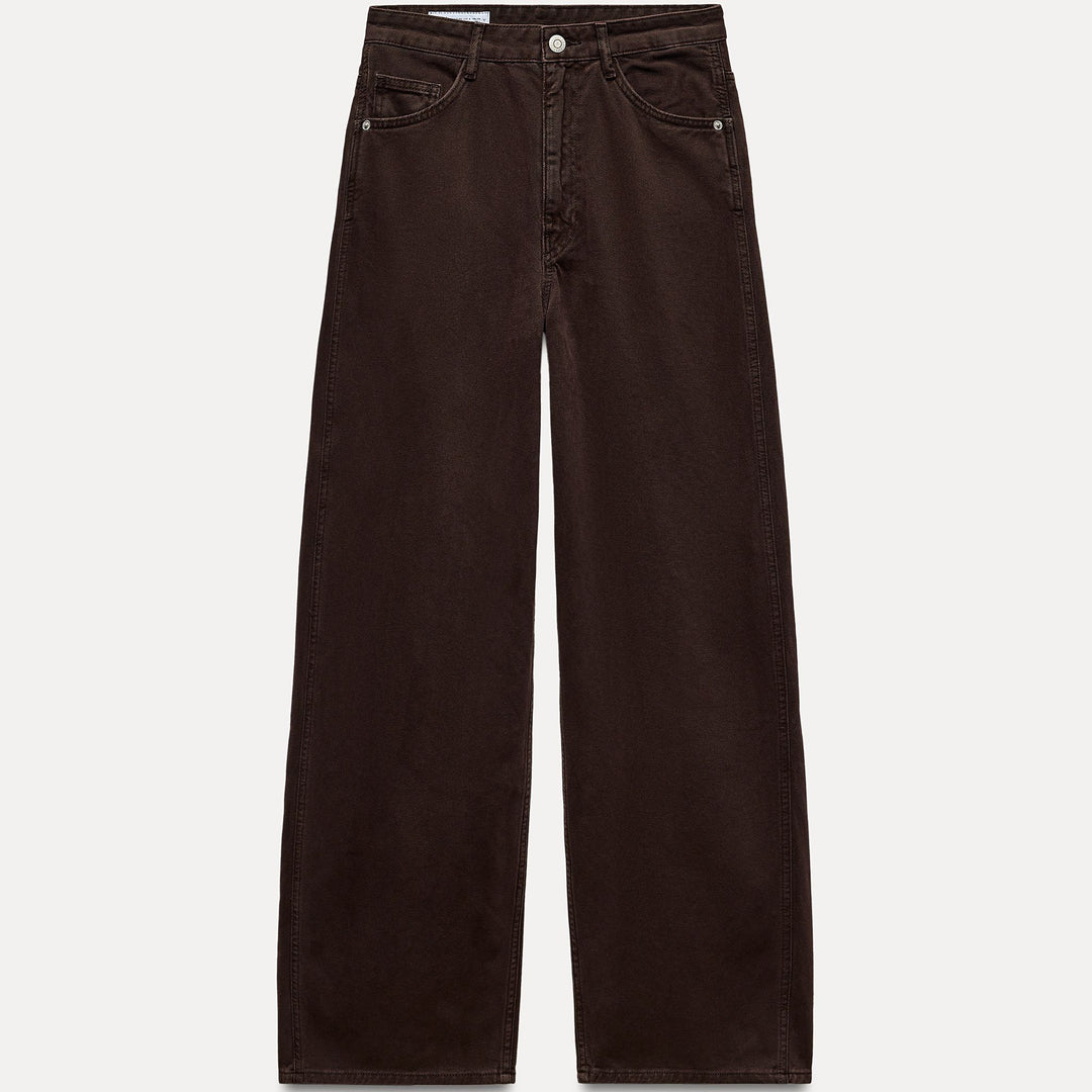 Moudda ZARA - Pantalon relaxed oversized taille mi-haute longueur complète - Tunisie 1