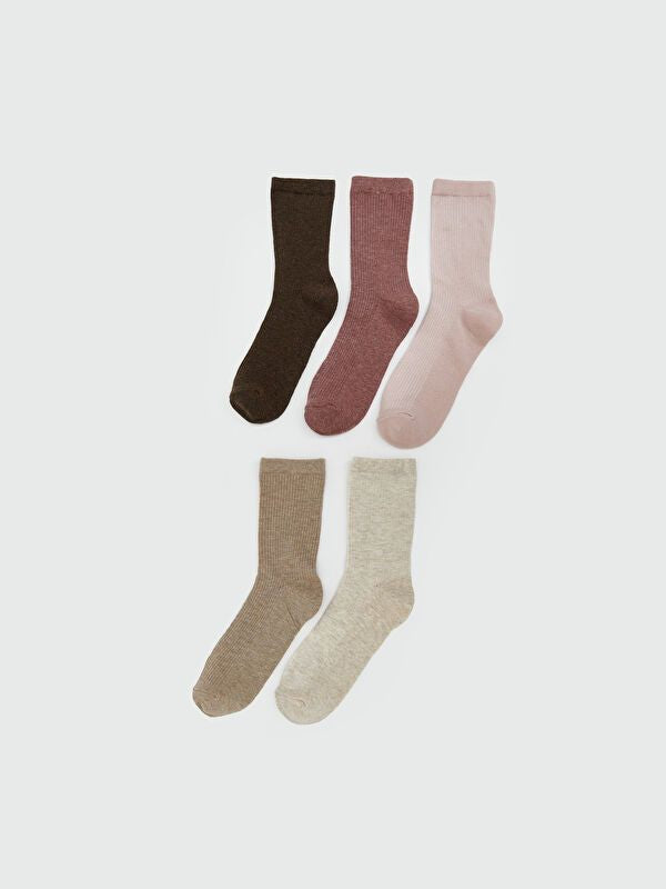 Moudda LC Waikiki - Chaussettes courtes Femme Mela marron clair - Tunisie 1