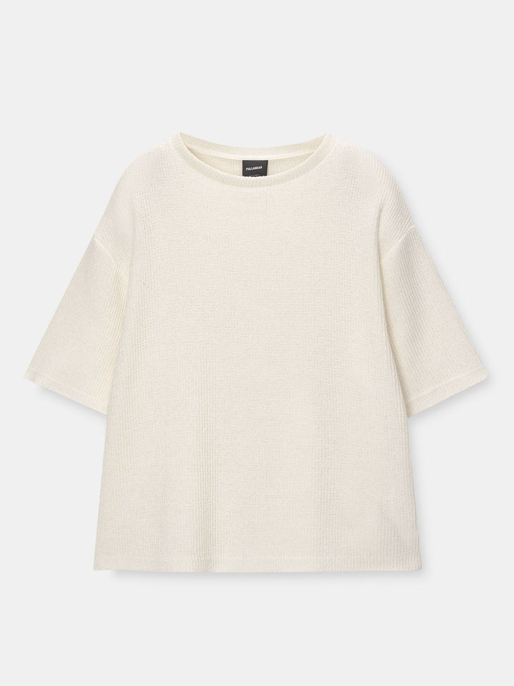 Moudda PULL & BEAR - Pull Demi-Manches Loose Bord Brut - Tunisie 1