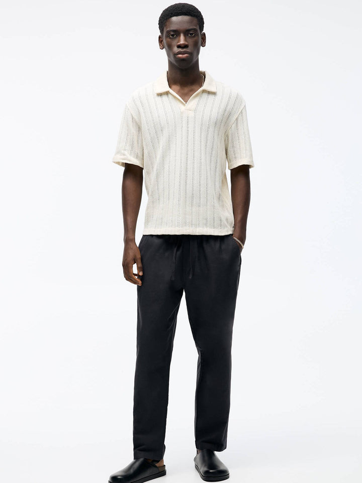 Moudda PULL & BEAR - Pantalon Jogger Lin sans Revers - Tunisie 4