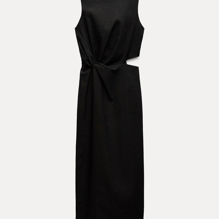 Moudda ZARA - Robe mi-longue élastique découpe - Tunisie 1