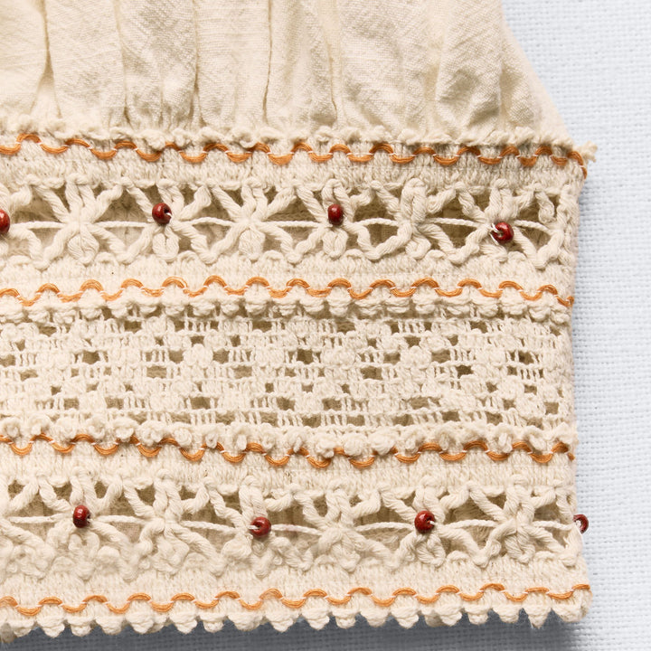 Moudda ZARA - Top col licou rustique ceinture crochet coordonné - Tunisie 1