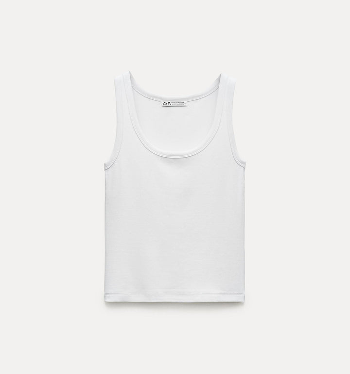 Moudda ZARA - T-shirt à bretelles en coton modal - Tunisie 3