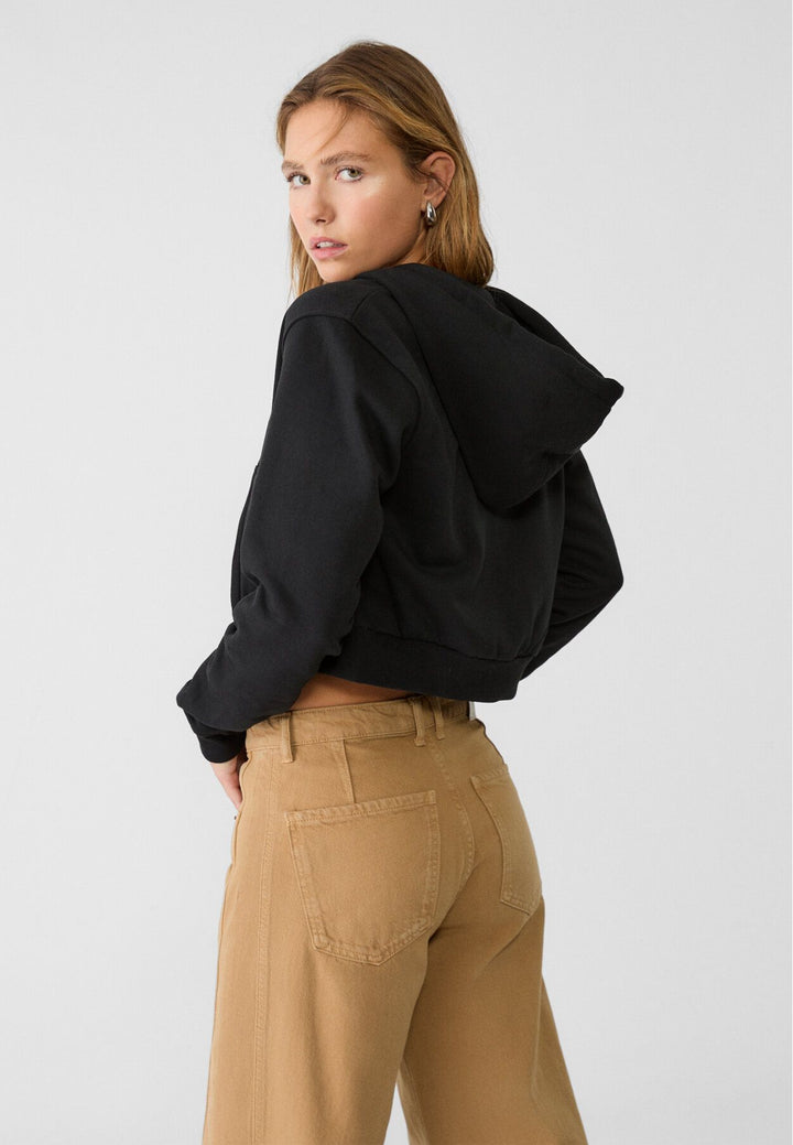 Moudda STRADIVARIUS - Sweat Crop à Fermeture Basique - Tunisie 5