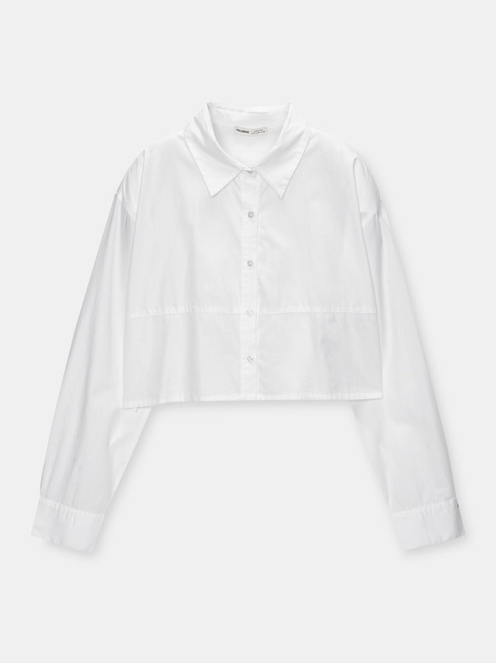 Moudda PULL & BEAR - Chemise Crop Coupe Popeline - Tunisie 2