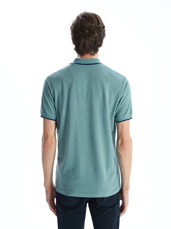 Moudda LC Waikiki - T-shirt col polo basique manches courtes en jersey - Tunisie 4