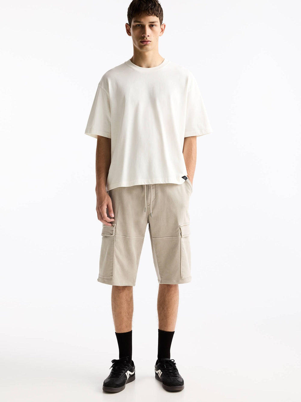 Moudda PULL & BEAR - Bermuda Soft Knit Cargo - Tunisie 2