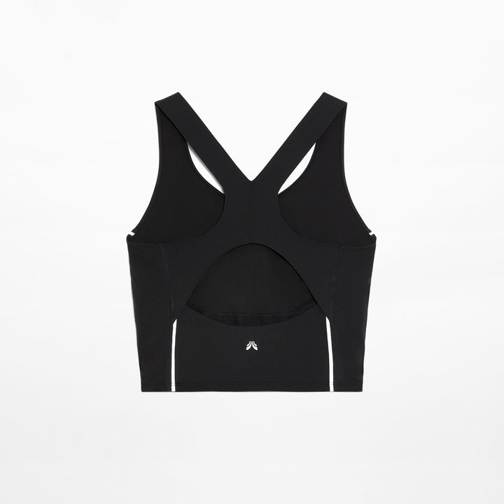 Moudda Oysho - Débardeur Compressif Demi-Bustier Col V Noir Réfléchissant - Tunisie 4