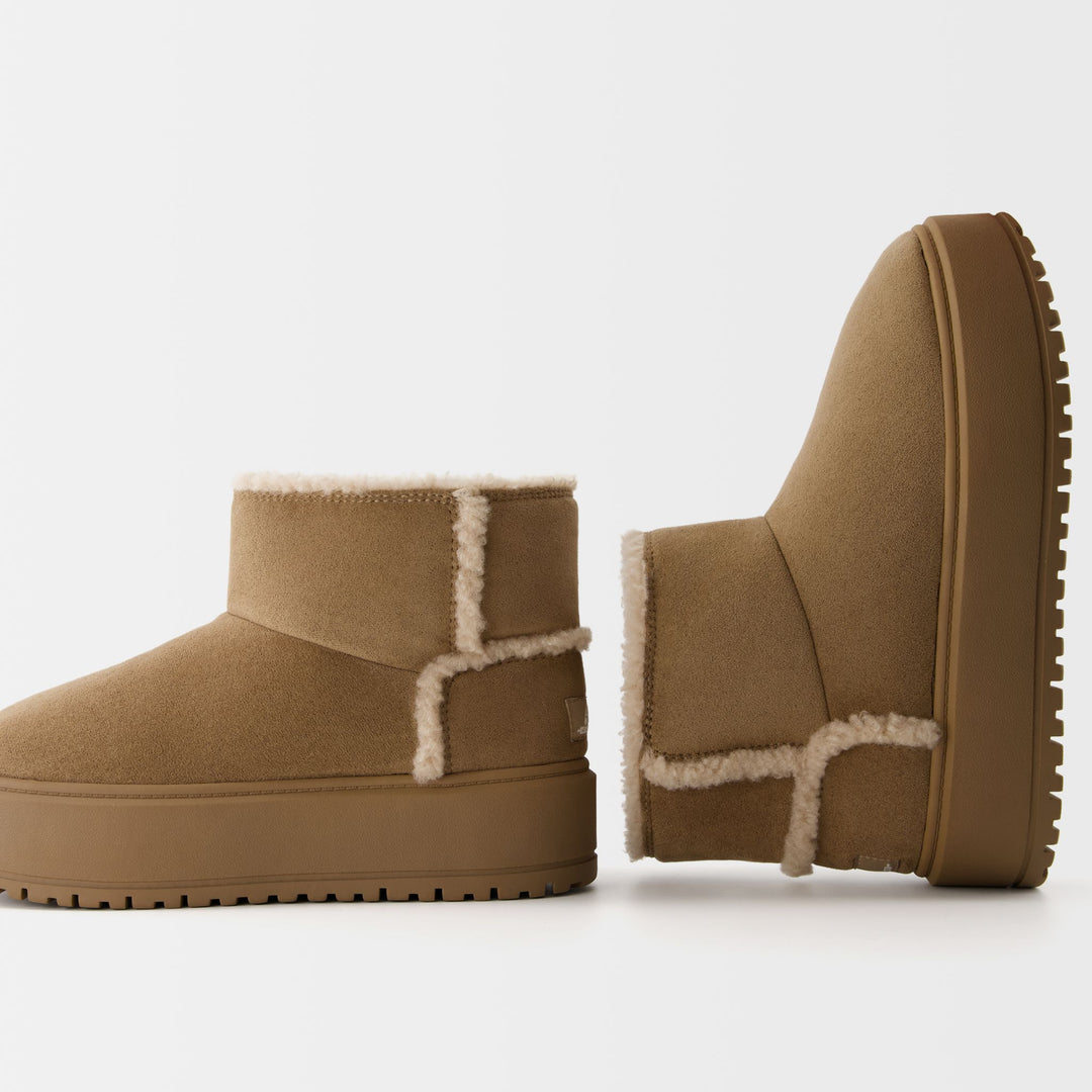 Moudda BERSHKA - Bottines en tissu avec détail fourrure - Tunisie 1
