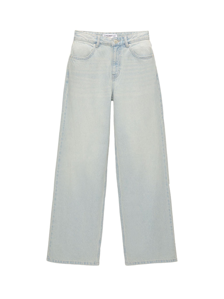 Moudda PULL & BEAR - Pantalon Denim Jambe Large Tir Haut - Tunisie 3