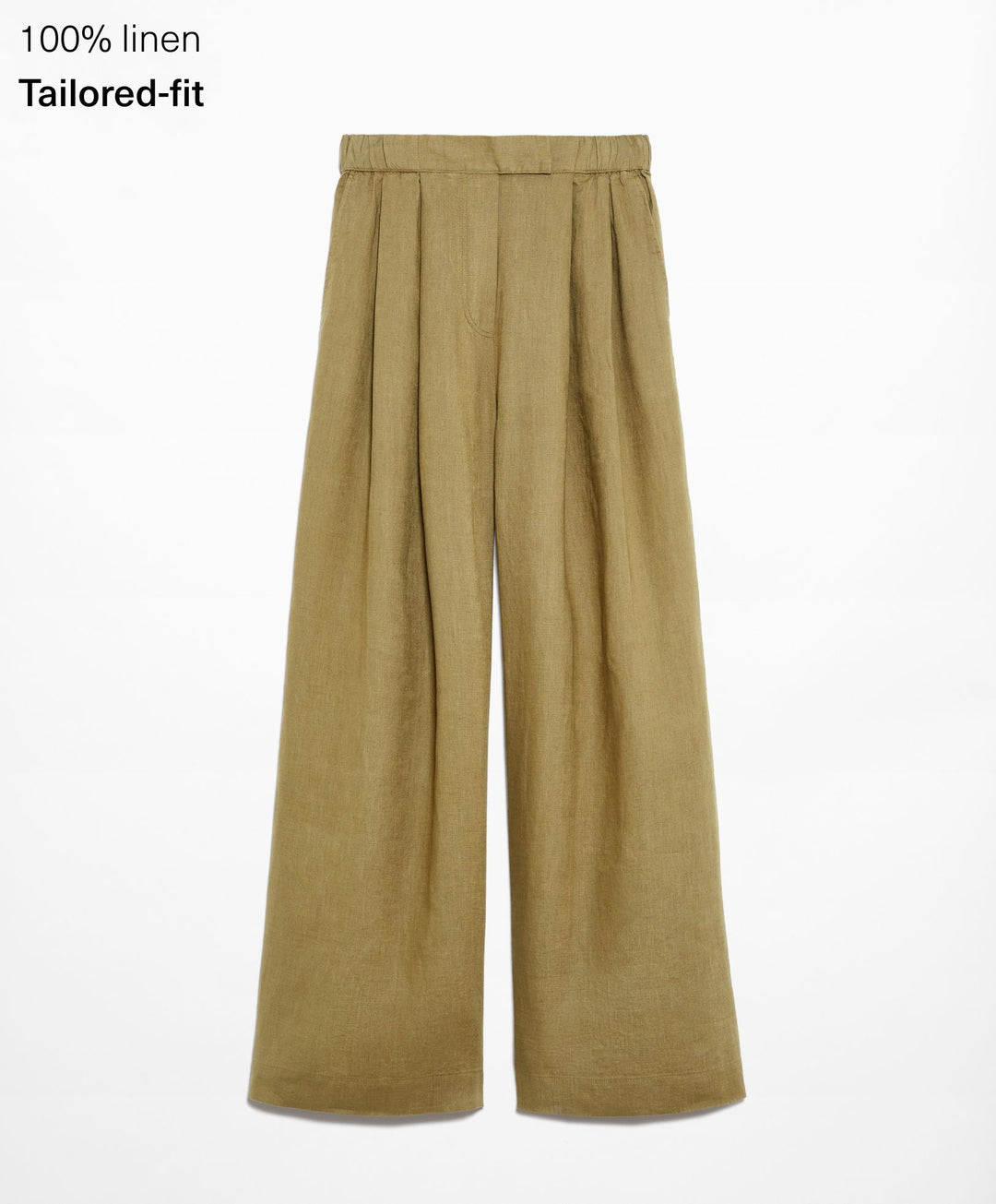 Moudda Oysho - Pantalon 100% Lin Coupe Tailleur Taille Haute - Tunisie 3
