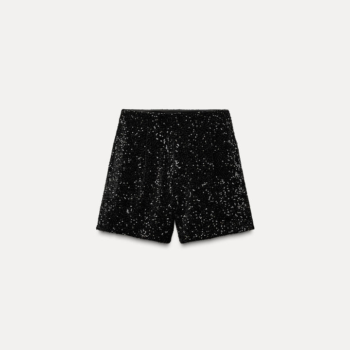 Moudda ZARA - Ensemble bermuda taille haute plissée pailletée - Tunisie 2