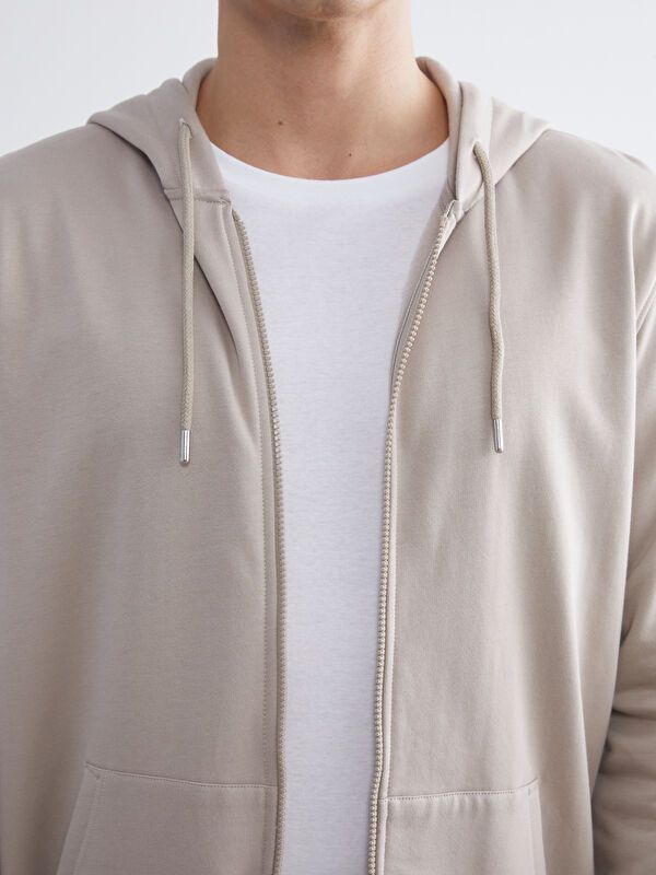 Moudda LC Waikiki - Cardigan jersey basique Homme Beige - Tunisie 3