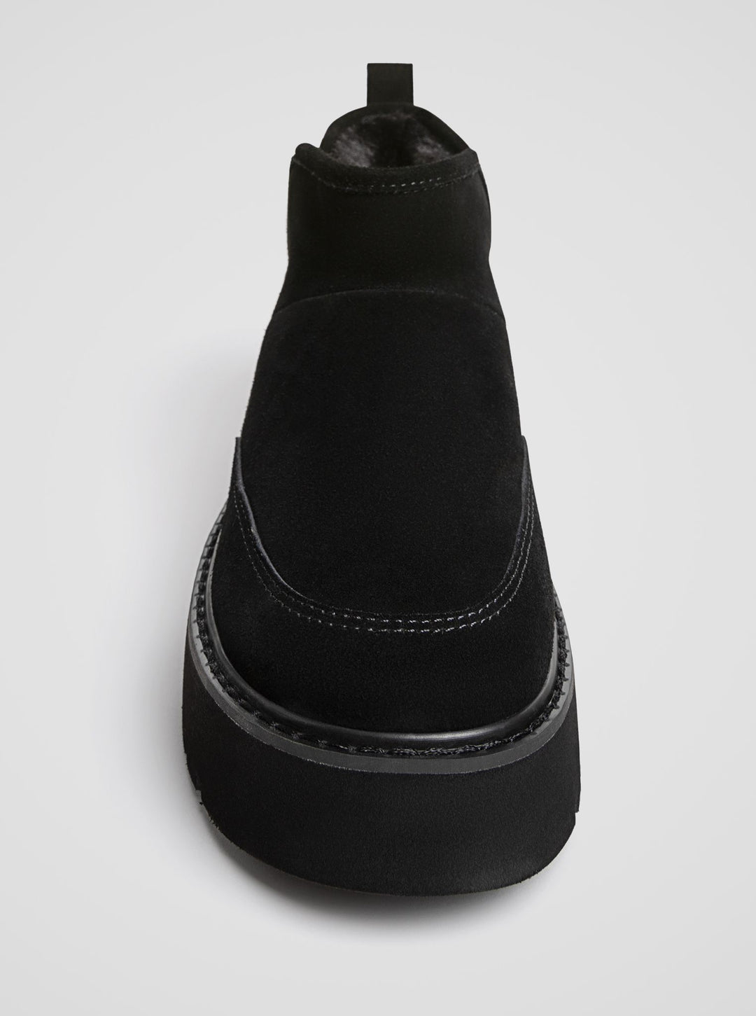 Moudda STRADIVARIUS - Bottines Plates en Fourrure et Cuir - Tunisie 1