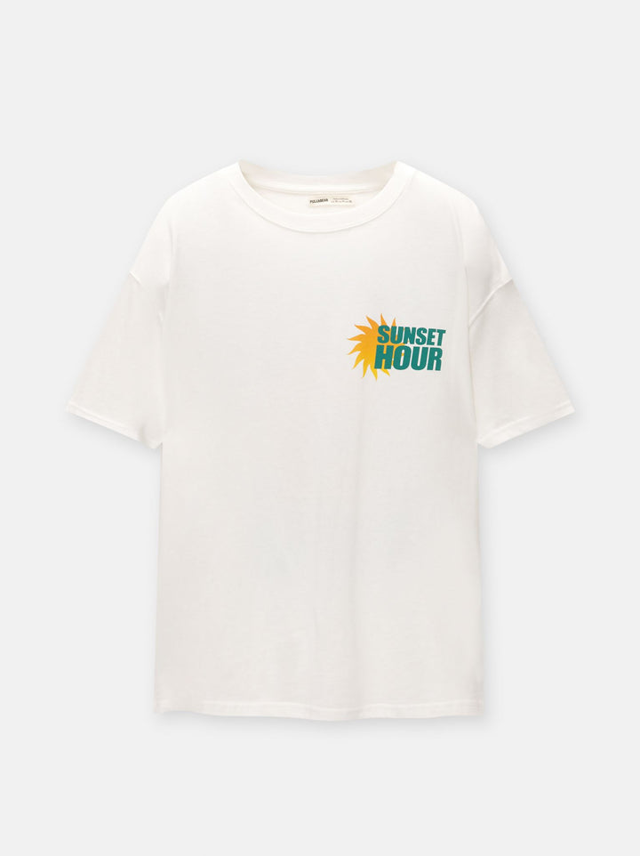 Moudda PULL & BEAR - Body Graphique Soleil Vinilo - Tunisie 3