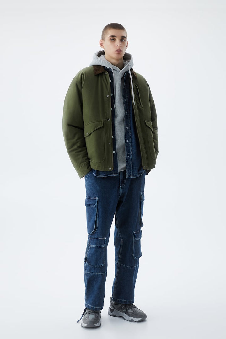 Veste Coton Matelassée Col Pana