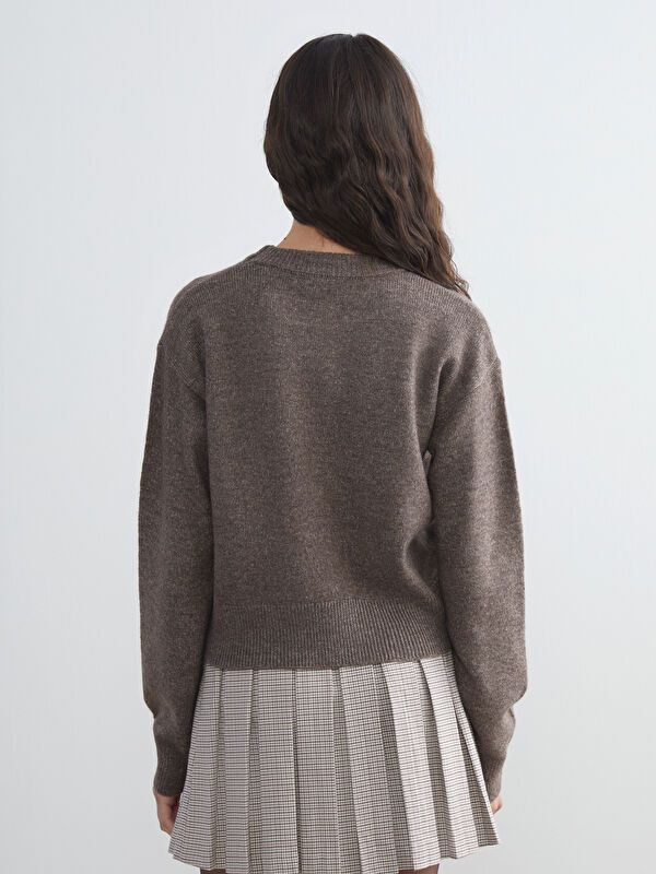 Moudda LC Waikiki - Pull en tricot Femme Brun - Tunisie 4